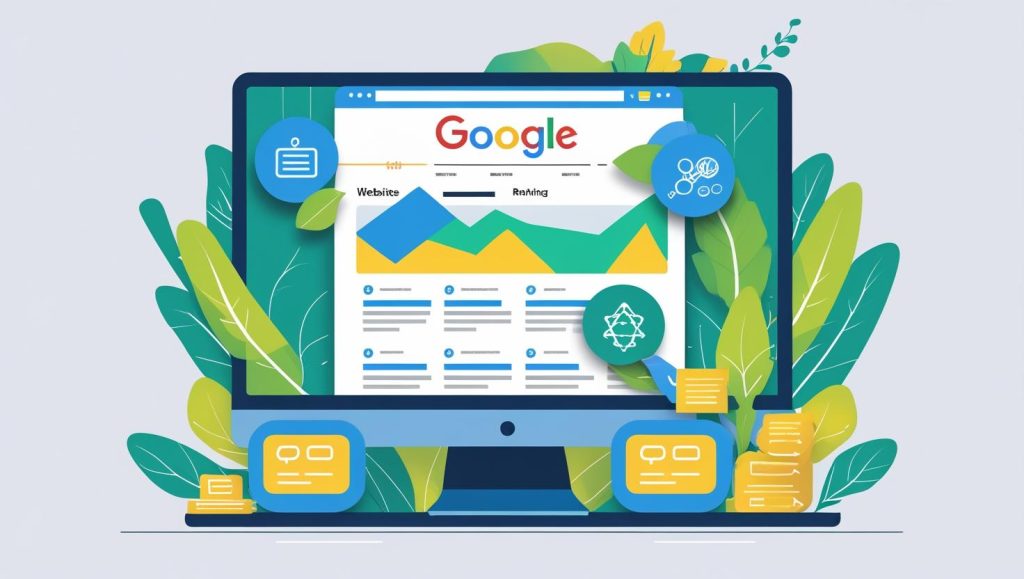 Büyüyen bir grafik çubuğu ve üzerine yerleştirilmiş "Organik Trafik" etiketi, SEO'nun web sitesine sağladığı artan ziyaretçi akışını temsil ediyor.