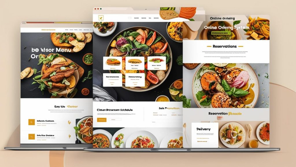 Bir restoranda boş bir masanın üzerinde "Rezerve" tabelası ve tablet ekranında restoranın online rezervasyon sistemi açık, doluluk oranları gösteriliyor.