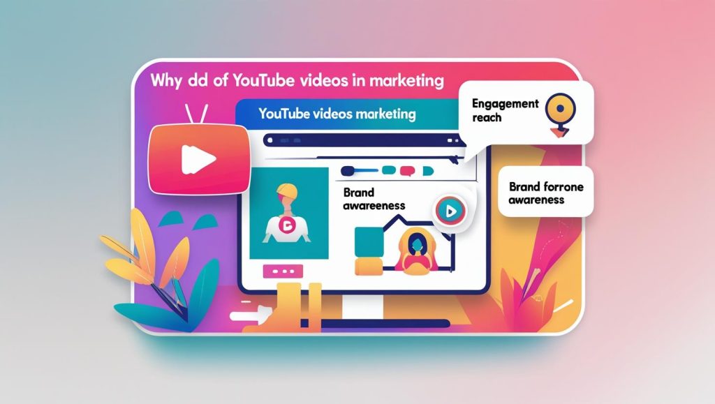 Bir arama çubuğu ve altında YouTube'da popüler videoların sıralandığı bir arama sonucu sayfası, video içeriğinin keşfedilebilirliğini simgeliyor.